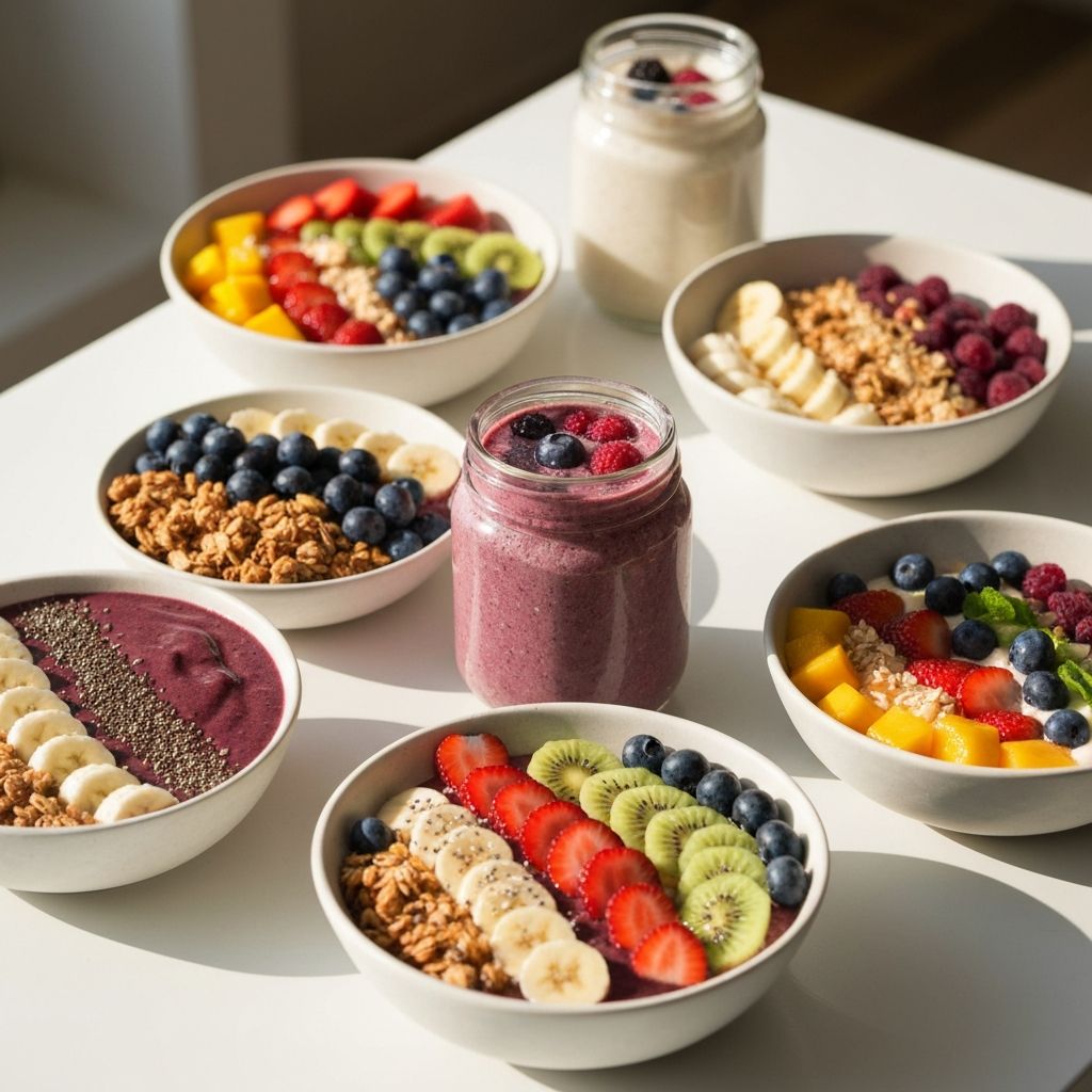 Frühstück und Smoothies